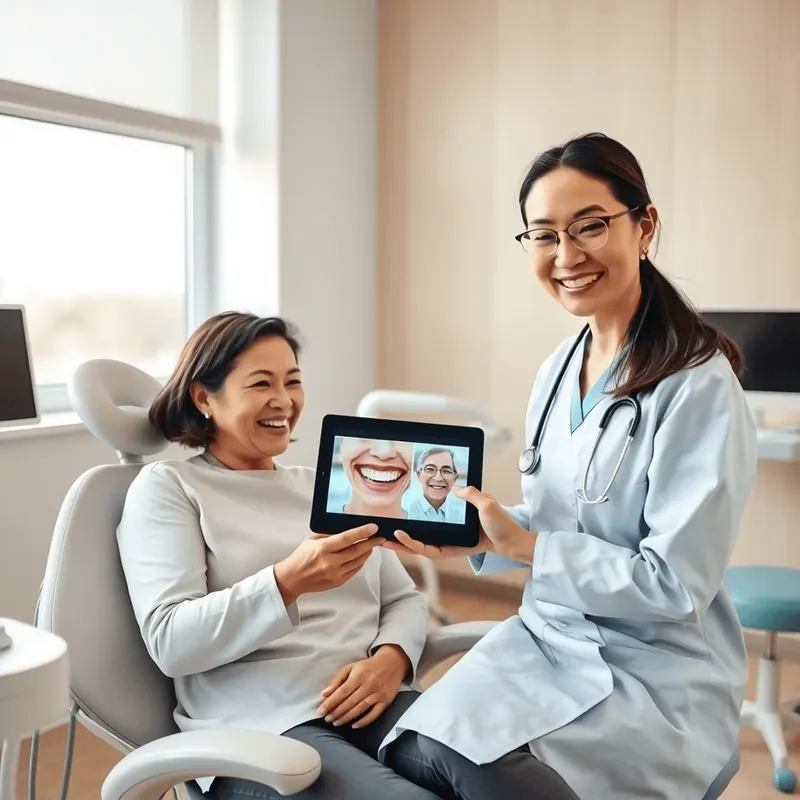 Cosmetic dentistry consultation